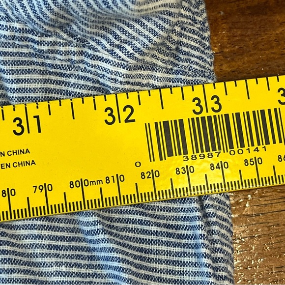 Cutter & Buck blue white striped button down short sleeve shirt size 4XL - Picture 6 of 8